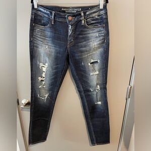 AEO Distressed Jeggings
